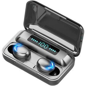 Alastair Wireless Earbuds with Wireless Charging Case,LED Power Display, Deep Bass Ear Buds, Waterproof Bluetooth Headphones with Mics, Call Noise Cancelling