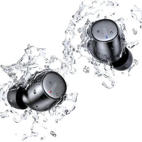 KITONE GUSGU True Wireless Earbuds Bluetooth Headphones, Premium Sound Quality, IPX7 Waterproof, Bluetooth Earbuds with Microphone for iPhone/Android/iPad/Laptop, Wireless Earphones