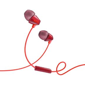 TCL SOCL100BK Socl 100 in-Ear Earbuds Wired Headphone with Passive Noise Isolation and Built-in Mic - Phantom Black