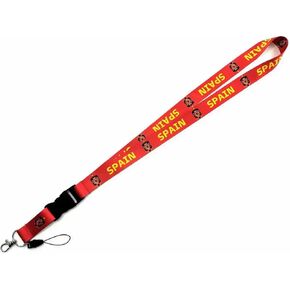 Pinstant National Football Soccer Team International Sports Detachable 22" Neck Lanyard Keychain Holder ID Badge Strap