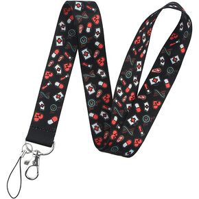 Doctor Nurse Hospital Medical Vaccine Medicine 17.7" Neck Lanyard Keychain Holder ID Badge Mobile Phone Pin Strap by Pinstant