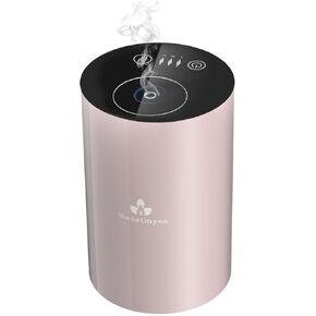 Waterless Essential Oil Diffuser - Aromatherapy Nebulizer Diffuser Battery Operated, Portable Scent Air Freshener Machine with 3 Mist Level & Auto Off Function for Home Cars Office (Type-C Version)