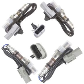 4PCS Oxygen O2 Sensor 1 & 2 for 2014-2019 Chevrolet Silverado 1500 Sierra 1500 4.3L/5.3L/6.2L Upstream + Downstream