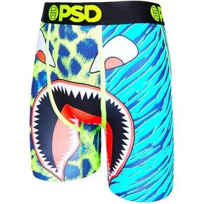 PSD Men's Wf Neon Cats Blu Boxer Briefs, Blue, XL
