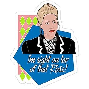 I'm Right on top of That Rose!, Dont Tell mom The babysitters Dead Funny Decal Sticker - Sticker Graphic - Auto, Wall, Laptop, Cell, Truck Sticker for Windows, Cars, Trucks