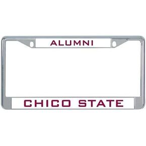 Chico State Metal License Plate Frame in Aluminum 'Alumni, 6 X 12 inches in Saudi Arabia