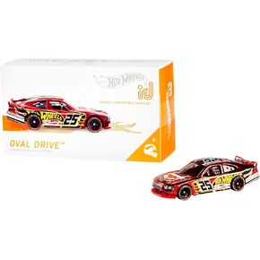 Hot Wheels id Vehicle Oval Drive with Embedded NFC Chip, Uniquely Identifiable, 1:64 Scale, for Kids Ages 8 Years and Older