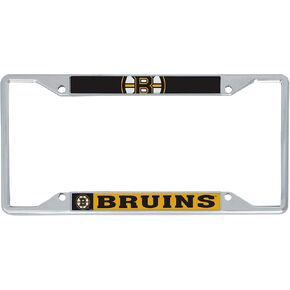 Desert Cactus Boston Bruins License Plate Frame Team NHL Metal Car Tag Holder for Front or Back of Car National Hockey League Officially Licensed (Up Close)
