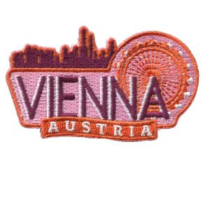 Vienna Patch - Vienna Souvenir - Vienna Austria Iron On Travel Badge