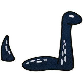 Loch Ness Monster Nessie Embroidered Iron-On Patch