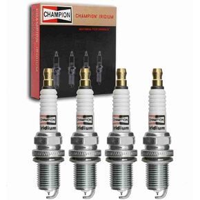 4 pc Champion Iridium Spark Plugs compatible with Buick Encore 1.4L L4 2013-2020