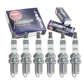 6 pc NGK Iridium IX Spark Plugs compatible with BMW 330Ci 3.0L L6 2001-2006
