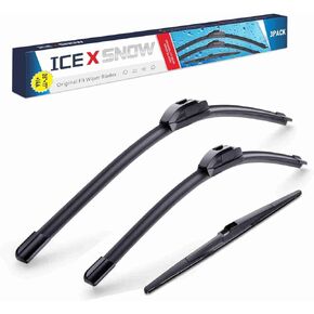 3 مساحات 26 بوصة/17 بوصة/14 بوصة استبدال شفرات ممسحة الزجاج الأمامي لمازدا CX-9 2015 2014 2013 2012 2011 2010 2009 2008 2007 جودة المصنع الأصلي، خطاف U/J in Kuwait