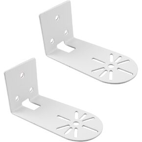 LQ Industrial 2PCS 50MMx50MMx95MM Metal Small Wall Bracket Universal Small Floating Bracket White Wall Mount Camera Bracket Suitable for Security Camera and Speaker