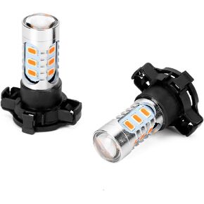 2 Pieces of Amber Error free LED SMD PY24W Turn Signal Lights for BMW E90 E92 E93 328i 335i M3
