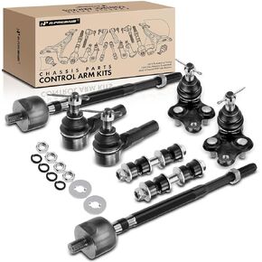 A-Premium Set of 8, Front Sway Bar Link, Lower Ball Joint, Inner & Outer Tie Rod End, Compatible with Toyota Paseo 1992-1997, Tercel 1991-1998