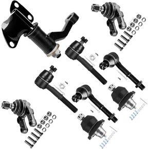 9pc Set Front Suspension Kit Idler Arm Inner Outer Tie Rod End Lower Upper Ball Joint Replacement for 1987-1993 For Nissan Pathfinder 1986-1994 D21 4WD 1995-1997 Pickup 4WD