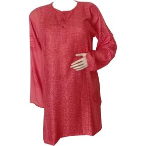 KVR OM Krishna Shiva Ganesha Religious Printed Dress Clothing Unisex Kurta Long Shirt for Hindu Function Use