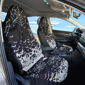 2PCS Boho Style Colorful African Ethnic Tribal Geometric Print Front Auto Seat Cover, Car Interior Accessories Universal High Back Auto Front Seats Protector Fits for Car,SUV Sedan,Truck