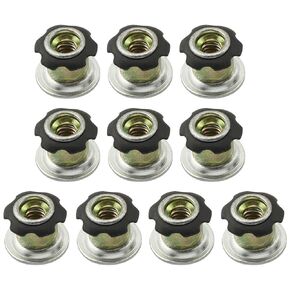 10PCS Plum Blossom Shrapnel Bottom Plug Nut, Sunflower Nut Tube Inner Plug, Threaded Tubing Inserts Threaded Tube Inserts Round Tubing Inserts