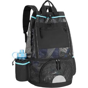 Fasrom Scuba Diving Bag, XL Mesh Dive Bag Backpack for Snorkeling Gear, Mask, Fins, Snorkel, with Shoe Compartment and Wet & Dry Separation, Black(Patent Design, Empty Bag Only)