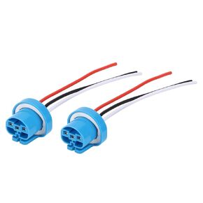 Wiring Harness, 2PCS 9007 9004 HB1 HB5 Headlight Fog Light Female Socket Harness Connector Universal 12V‑24V