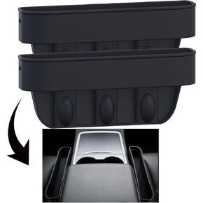 Soft Car Seat Gap Filler, Anti Drop,Anti Scratch Soft Silicone Storage Box for Car Seat Gap