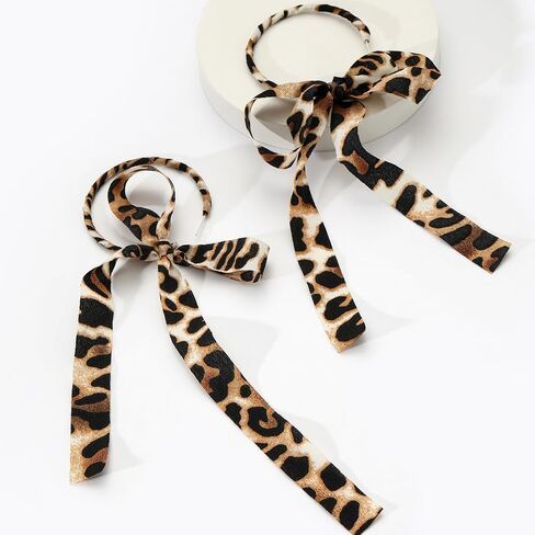 Fabric Half Hoop Earring for Women Girls Sweet Delicate Cloth Bow Earrings Style Unique Long Ribbon Bowknot Tassel Dangle Drop Earrings Fashion Bohemian Lightweight Handmade Jewelry Gift in Saudi Arabia
