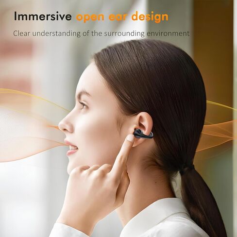 Cordless Earphones with Microphone and Adjustable Equalizer, Wireless Earbuds Bluetooth Headphones 20H Playtime Stereo LED Power Display for All Types of Devices (white) in Saudi Arabia