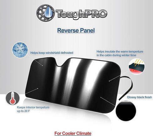 ملحقات مظلة الشمس للزجاج الأمامي من TOUGHPRO متوافقة مع Polestar 2 2021 2022 2023 2024 أتمتة الحرارة حسب الطلب عاكس للأشعة فوق البنفسجية كتلة الأشعة فوق البنفسجية in Kuwait