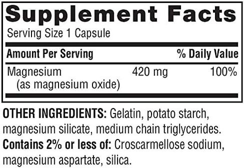 Twinlab Magnesium Capsules, 420 milligrams, 100 Capsules in Saudi Arabia