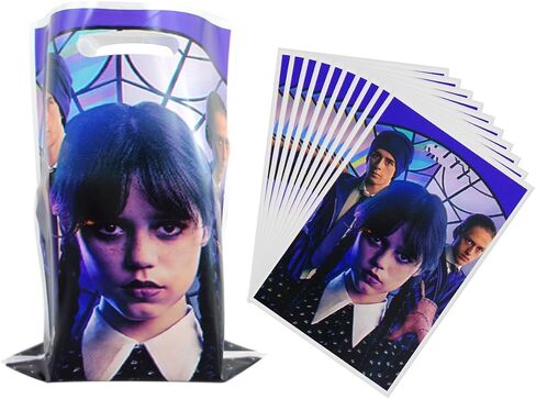 30pcs Wednesday Adams Party Favors Party Gift Bags, Wednesday Party Supplies, Addams Party Favors Birthday Decorations in Saudi Arabia