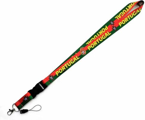 Pinstant National Football Soccer Team International Sports Detachable 22" Neck Lanyard Keychain Holder ID Badge Strap in Kuwait