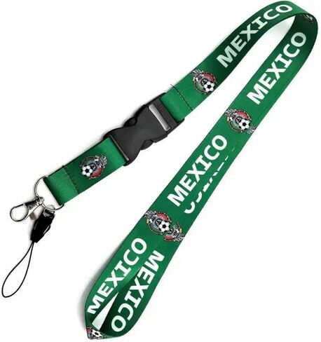 Pinstant National Football Soccer Team International Sports Detachable 22" Neck Lanyard Keychain Holder ID Badge Strap in Kuwait