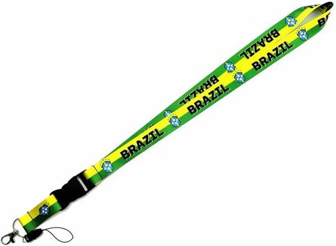 Pinstant National Football Soccer Team International Sports Detachable 22" Neck Lanyard Keychain Holder ID Badge Strap in Kuwait