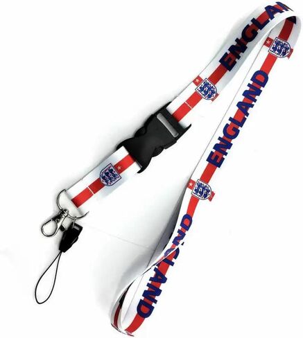 Pinstant National Football Soccer Team International Sports Detachable 22" Neck Lanyard Keychain Holder ID Badge Strap in Kuwait