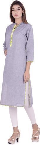 Chichi Indian Women's Plain Cotton Kurti Top in Saudi Arabia