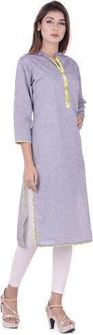 Chichi Indian Women's Plain Cotton Kurti Top in Saudi Arabia