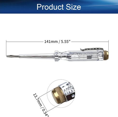Heyiarbeit Contact Voltage Tester Pen DC & AC100-1000V Voltage Detector Pen Electrical Tools Electrical Tester Circuit Tester Detector Circuit Test Pen 3Pcs in Saudi Arabia