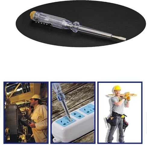Heyiarbeit Contact Voltage Tester Pen DC & AC100-1000V Voltage Detector Pen Electrical Tools Electrical Tester Circuit Tester Detector Circuit Test Pen 3Pcs in Saudi Arabia