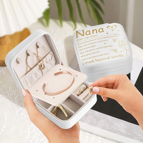 Best Friend Birthday Gifts, Mothers Day Gifts for Friend, Best Friend Small Travel Jewelry Case for Women, Friendship Portable Leather Jewelry Box Organizer with Mirror for Christmas in Saudi Arabia