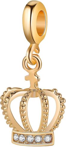 9 Pack Plated Silver Spacer Beads European Charms fit Pandora Bracelet CZ Enamel Pendant Safety Chain Set Gold Heart in Saudi Arabia