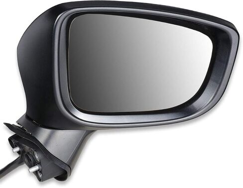 DNA Motoring OEM-MR-MA1320202 Left Driver Powered Adjust Side Mirror w/Blind Spot Detection Signal Light Compatible with 12-13 Mazda 3, Non-heated in Saudi Arabia