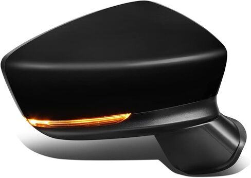 DNA Motoring OEM-MR-MA1320202 Left Driver Powered Adjust Side Mirror w/Blind Spot Detection Signal Light Compatible with 12-13 Mazda 3, Non-heated in Saudi Arabia