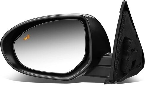 DNA Motoring OEM-MR-MA1320202 Left Driver Powered Adjust Side Mirror w/Blind Spot Detection Signal Light Compatible with 12-13 Mazda 3, Non-heated in Saudi Arabia
