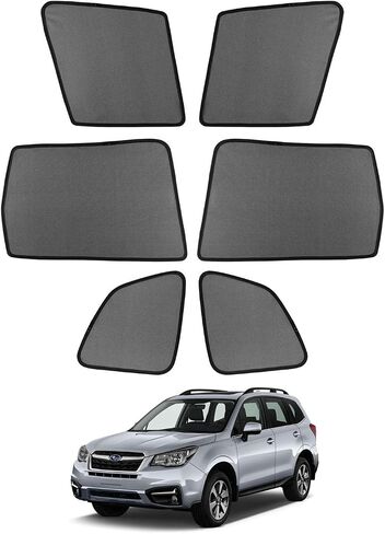 مظلات شمسية للنافذة الجانبية للسيارة من Cartist لسيارة Subaru Forester 2014-2018 واقي من الشمس وهج الشمس والأشعة فوق البنفسجية يحافظ على برودة سيارتك 6 قطع in Saudi Arabia