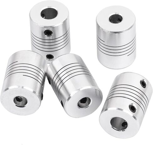 5 قطعة 8 مللي متر إلى 8 مللي متر وصلات مرنة 25 مللي متر طول 19 مللي متر قطر رمح وصلات للطابعة ثلاثية الأبعاد و ماكينة بتحكم رقمي بالكمبيوتر in Kuwait