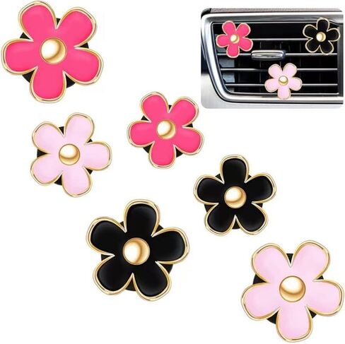 12 Alloy Daisy flower Car Perfume Clip, Car Aromatherapy Clip, Car Air Refreshing Clip, Car Fragrance Decoration in Saudi Arabia