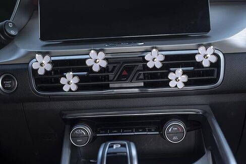 12 Alloy Daisy flower Car Perfume Clip, Car Aromatherapy Clip, Car Air Refreshing Clip, Car Fragrance Decoration in Saudi Arabia
