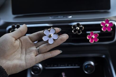 12 Alloy Daisy flower Car Perfume Clip, Car Aromatherapy Clip, Car Air Refreshing Clip, Car Fragrance Decoration in Saudi Arabia